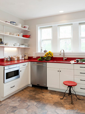 Beautiful Red Sparkle Mirror Quartz Stone for Countertop