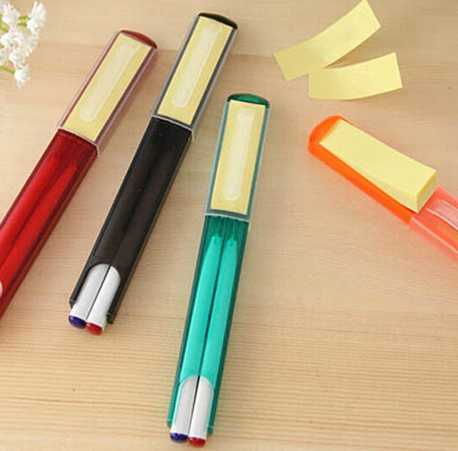 Colorful Mini Sticky Note Ball Point Pen Set