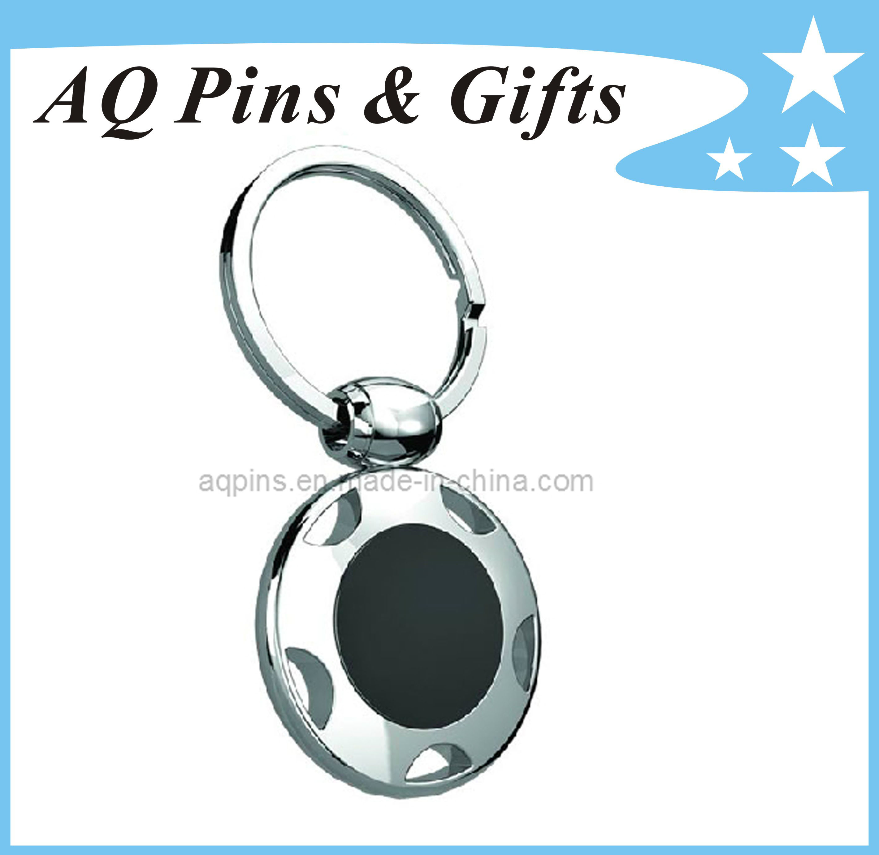 Bronze Promotional Key Chain with Enamel Color