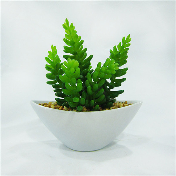 Bestselling Artificial Mini Potted Succulent Plant Bonsai Table Plant in Ceramic Pot