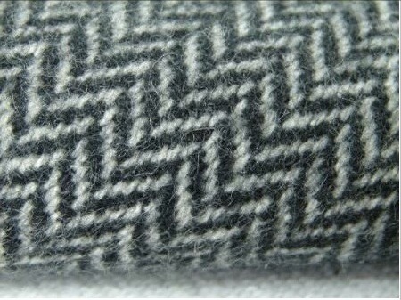 Herringbone Wool Polyester Blended Overcoat Fabric