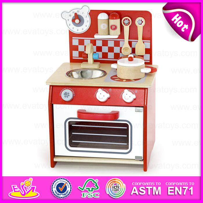 Wooden Craft Modern Comfort Educational Wooden Kitchen Toy Set for Kids W10c158