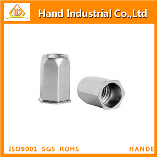 Reduced Head Full Hex Closed End Rivet Nut Fastener