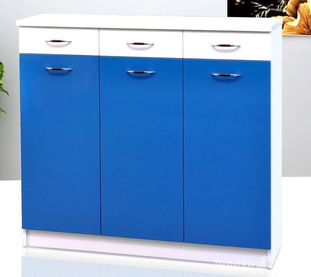 Sea Blue Storage Cabinet Base Cabinet Lacquer Painting