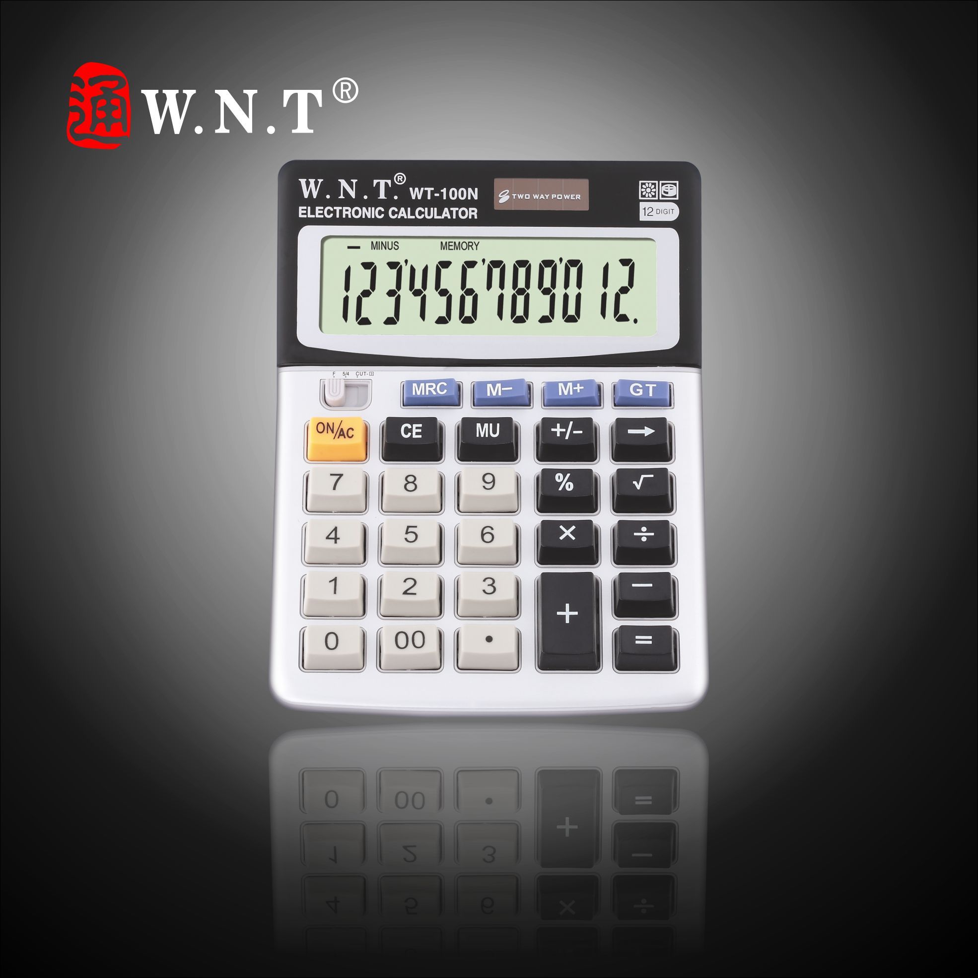 12 Digits Dual Power Desktop Calculator
