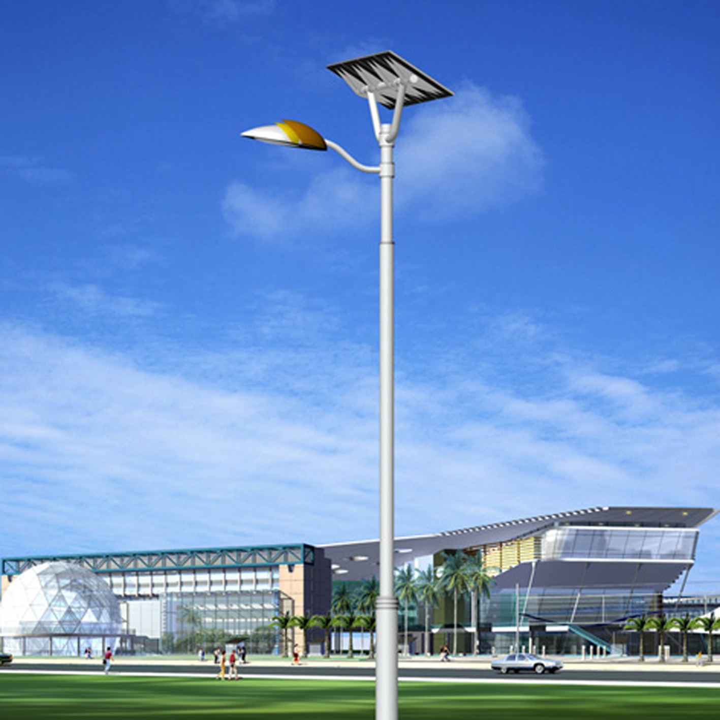50W LED Solar Street Light Professional Design for Africa Market