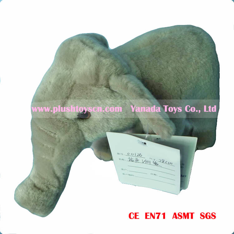 28cm Standing Asian Elephant Stuffed Toys