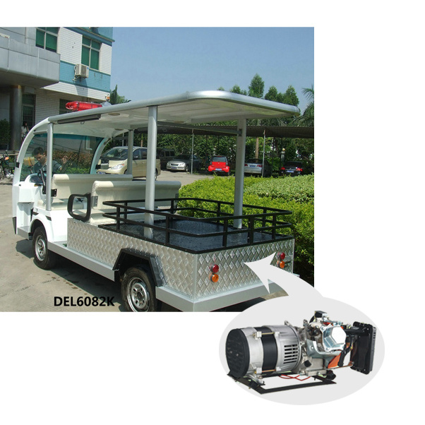 4seat Electric Sightseeing Cart with Tablet & Hybrid Generator