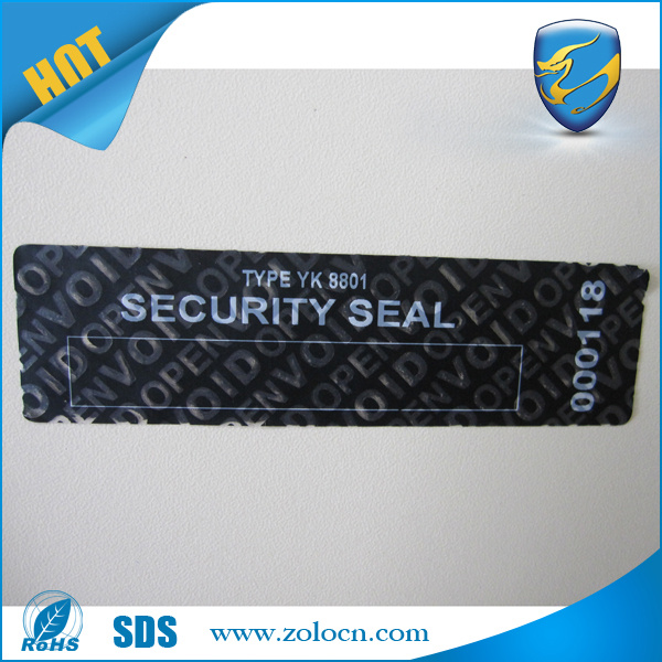 Black Security Void Label