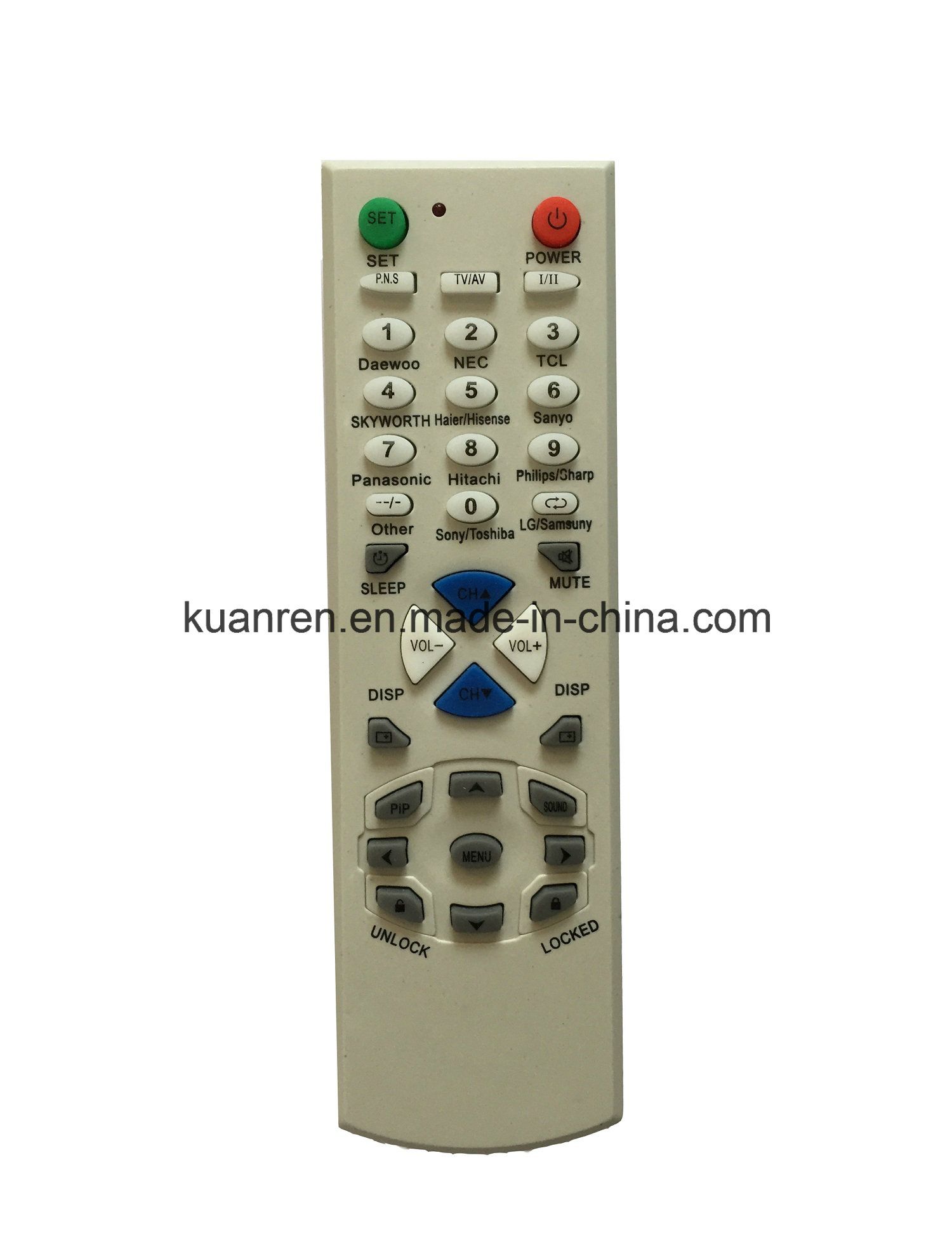Universal TV Remote Control in White with High Quality