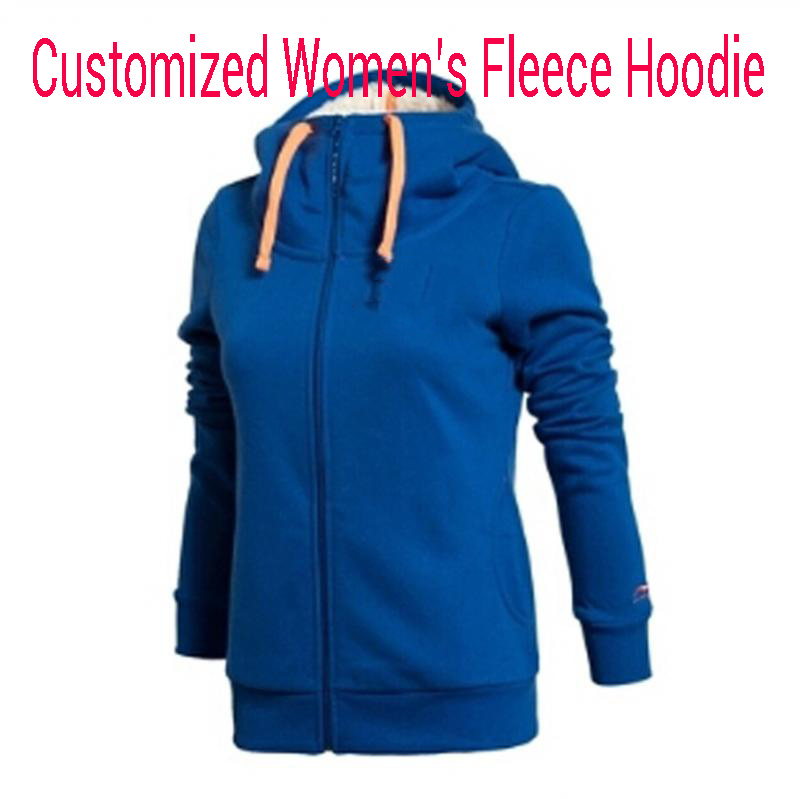 2014 Fashion Winter Promotion Fleece, Cotton Long Sleeve Women's Shirt, Colour Matching Sports Wear in Blue Colour