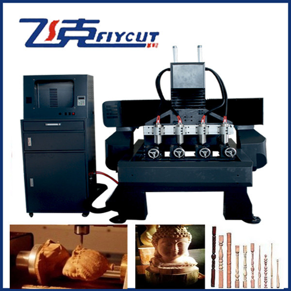 CNC Engraving Machine 4 Axis CNC Rotrouter 1618 1.5kw Spindle, Woodworking Cutting and Engraving Machinery