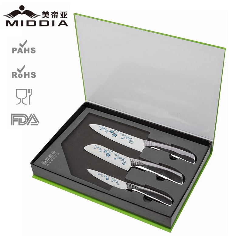3PCS Premium Gift/Printed Ceramic Knife Set of Cuting Tool