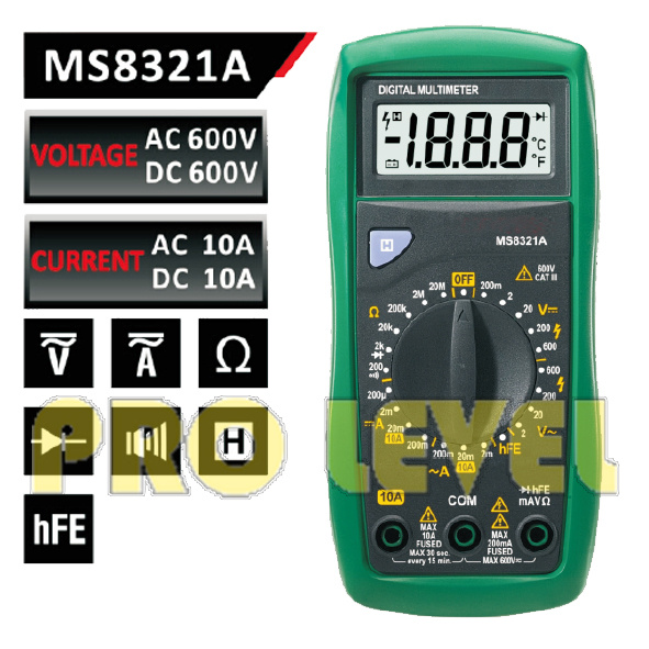2000 Counts Professional Digital Multimeter (MS8321A)