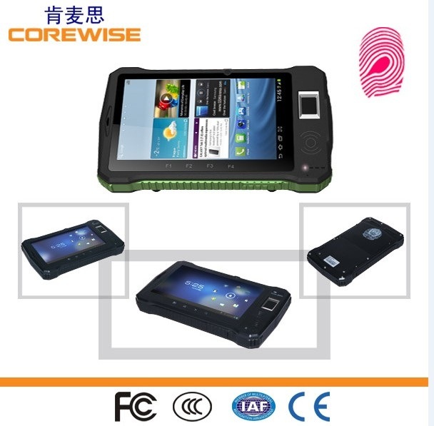 Rugged 3G Android Tablet PC, RFID Smart Card Reader, Fingerprint Reader, 1d Barcode