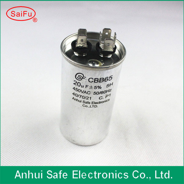 20UF Cbb65 Capacitor with Pins
