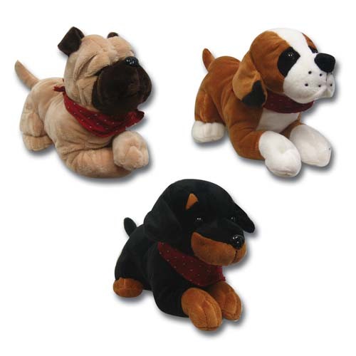 Cuddly Stuffed Plush Puppy Dogs Toy