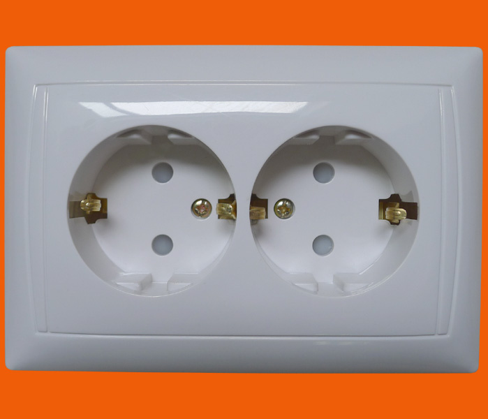 Shucko Socket Outlet Double Germany Socket Eurotype Socket