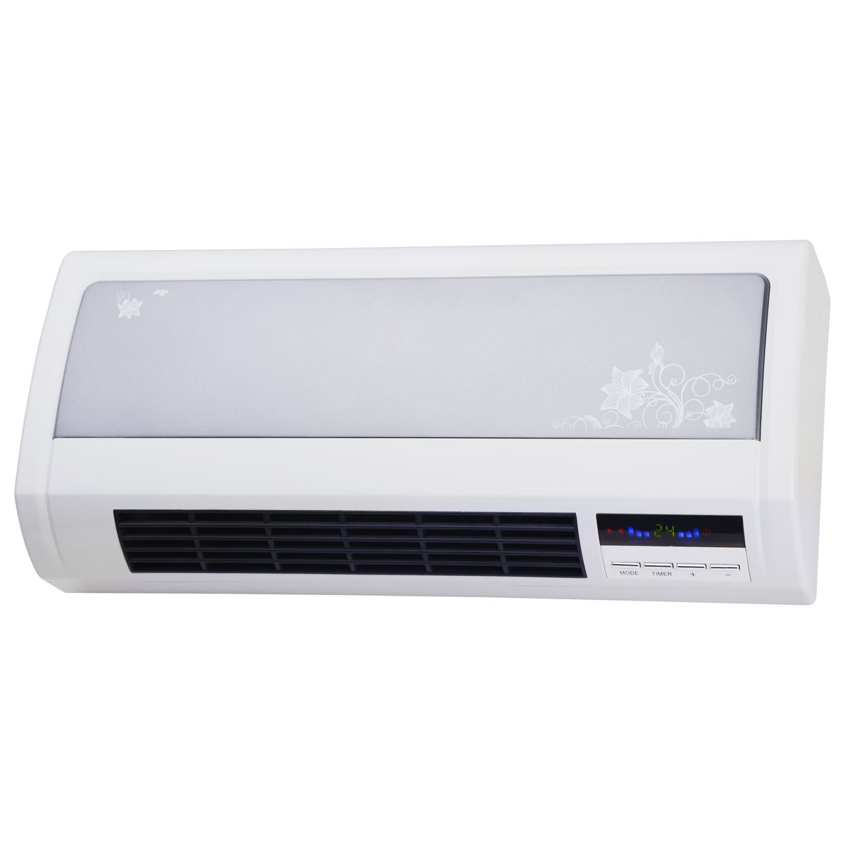 PTC Wall Mounted Heater, 8 Hours Timer with LCD Display