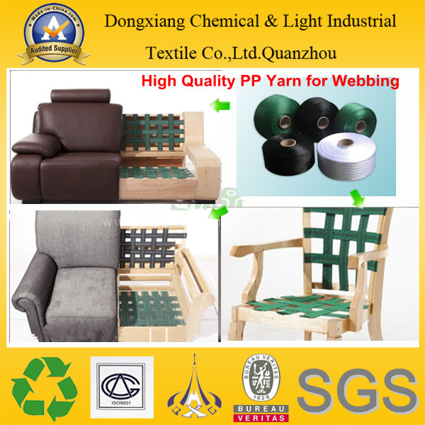 Sofa Webbing High Tenacity Intermingled PP Yarn