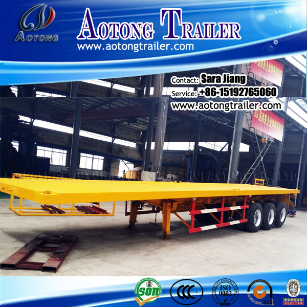 2*20ft/40ft Container Flatbed Truck Semi Trailer Chassis
