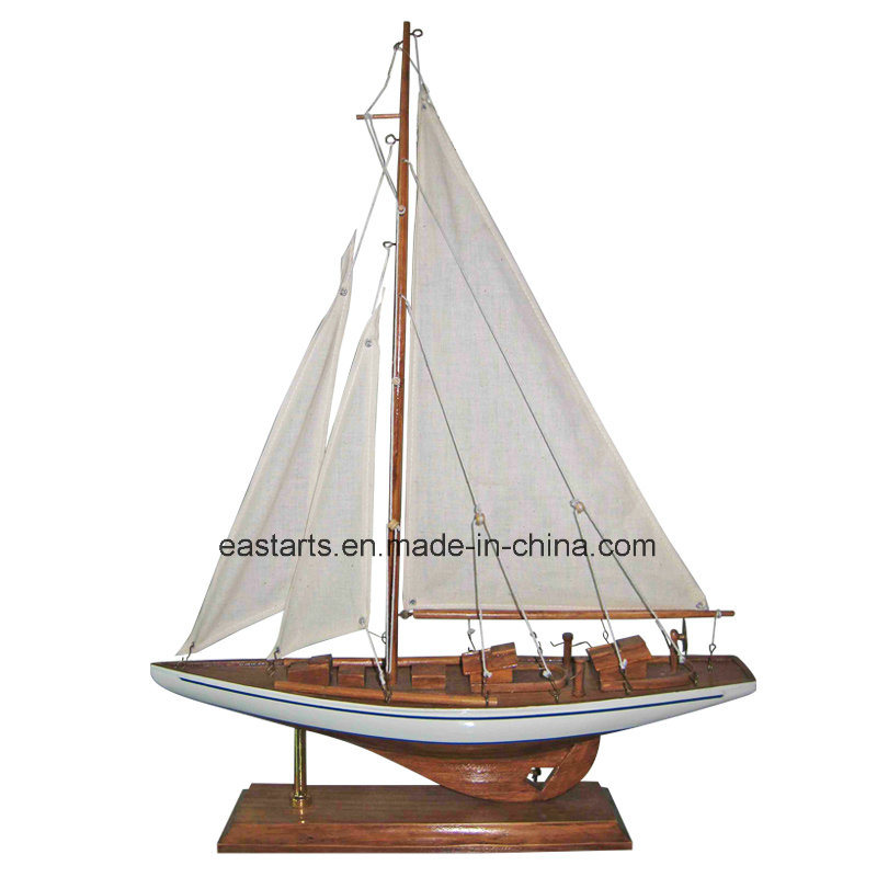 Wooden School Toy for Kids Delicate Sailing Ship