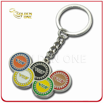 Custom Casino Chip Soft Enamel Metal Key Chain