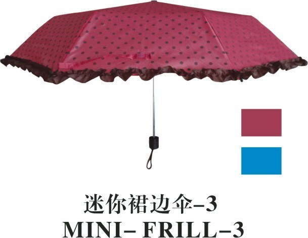 3 Fold Umbrella (mini frill-3)