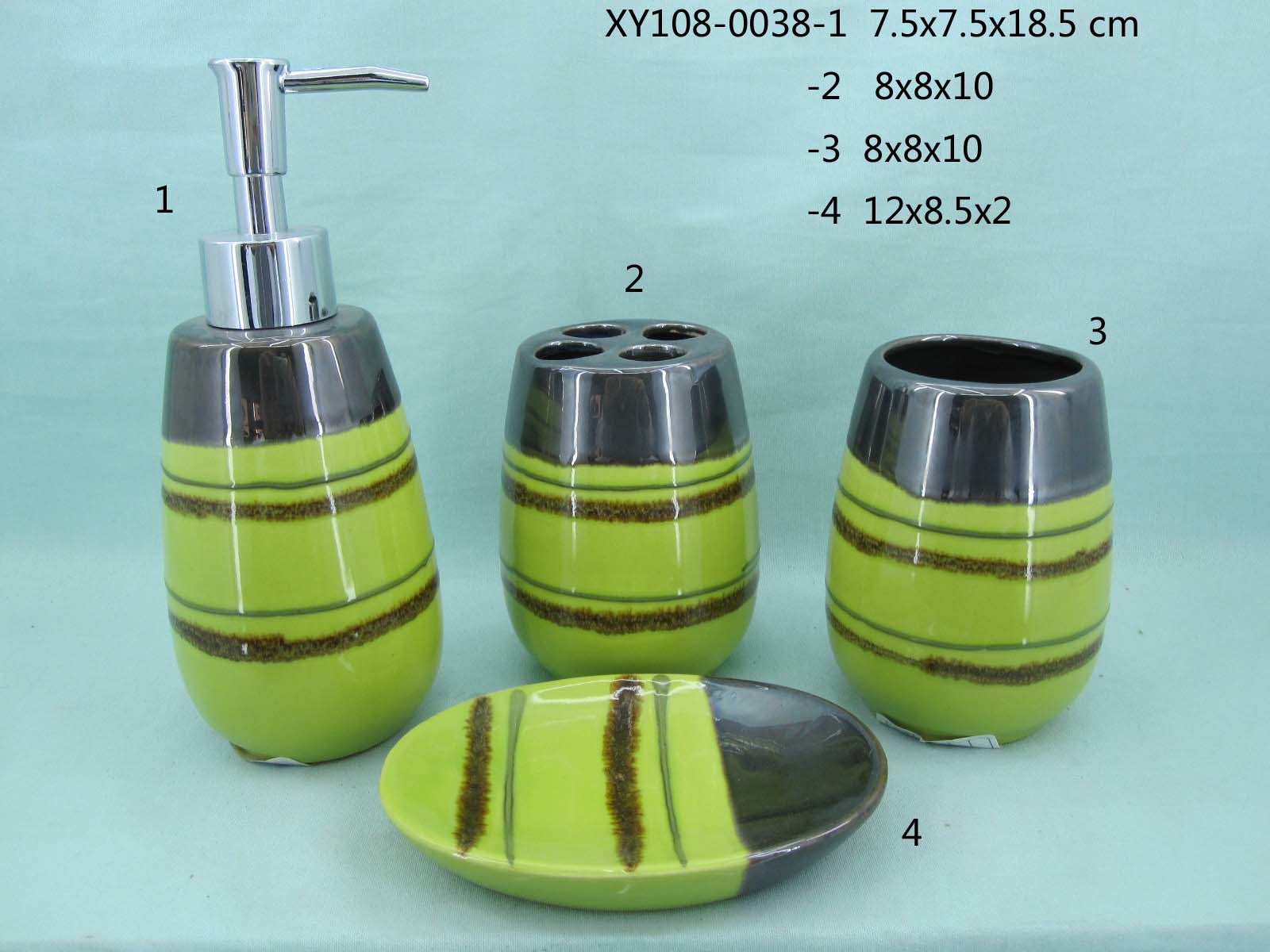 Ceramic Bathroom Set of 4 With Gift Box Packing