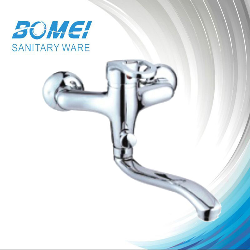 Brass Body Single Hande Sink Wall Mixer Faucet (BM55003)
