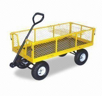 Wagon Utility Cart with Air Wheels and Mess Tray