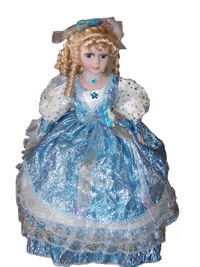 Lifelike Porcelain Umbrella Dolls (DYSW08)