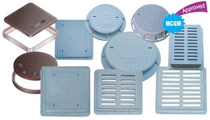 FRP Square Grates with Frame D400