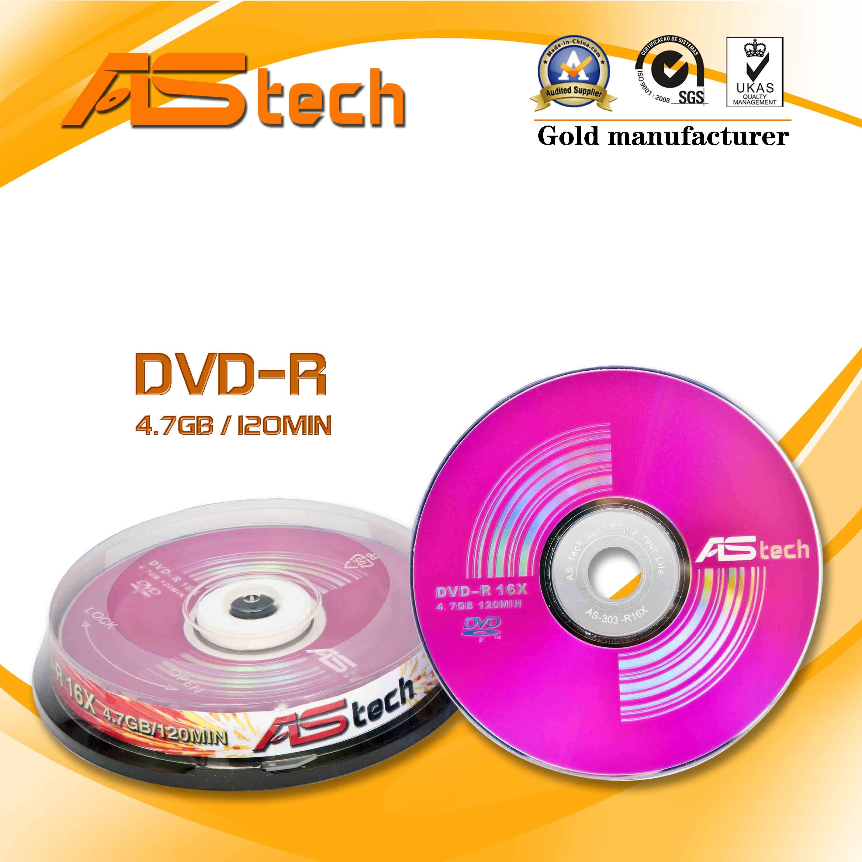 Printed DVD-R in Cake Box with Colour Label