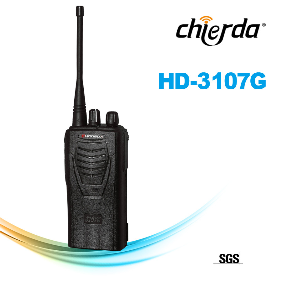 HD-3107g FCC Approval 5W Long Range UHF 400-480MHz Security Guard Equipment Two Way Radio