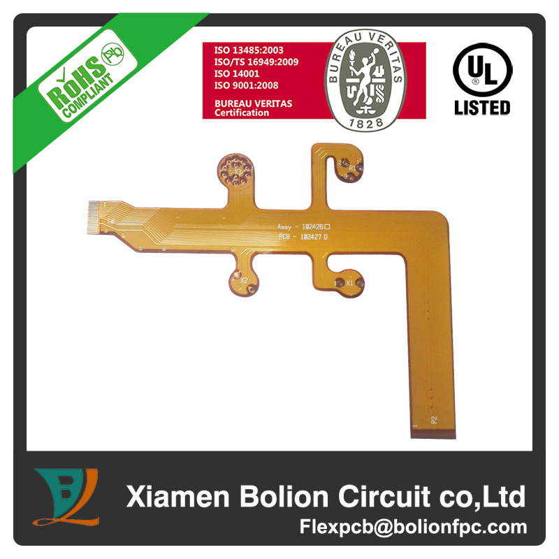 Flexible 1 Layer PCB Board Making Pi Kapton Polymide FPC 828019