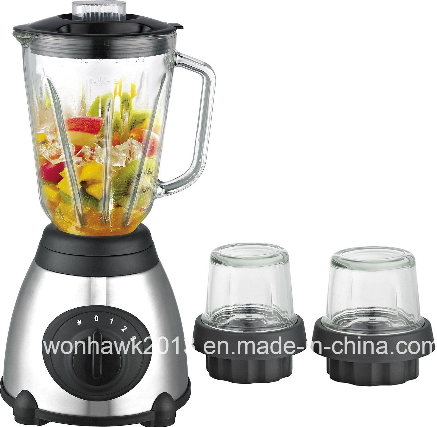 OEM & Dem Sb-Bl43G Glass Jar Blender Mixer 3 in 1 Smart Electric Blender