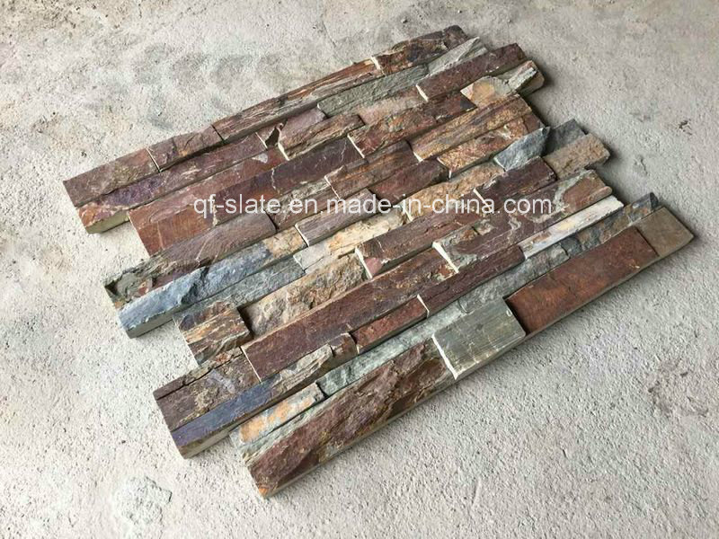 High Quality Z Type Sunrise Gold Slate Ledgestone for Cladding