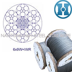 Steel Wire Rope for Ropeway Drawing 6X9w+Iwr