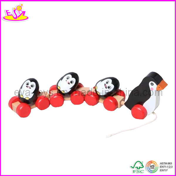 Wooden Baby Duck and Egg Pull Toys (W05B047)
