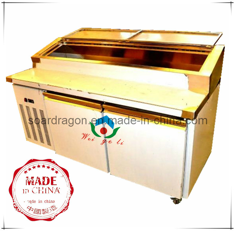 Refrigerated Pizza Work Bench with Display Pans
