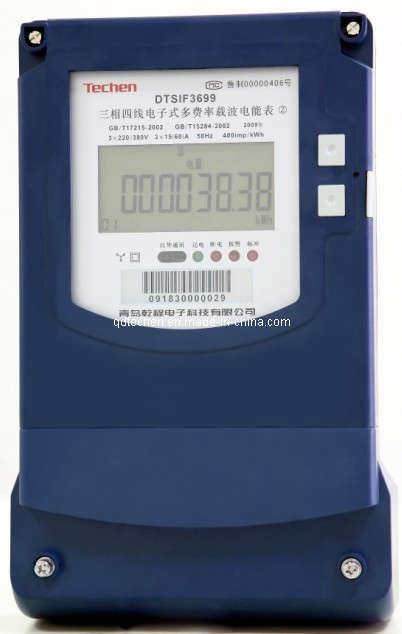 Three Phase Multi-Tariff Carrier Electricity Meter (DTSIF3699) 