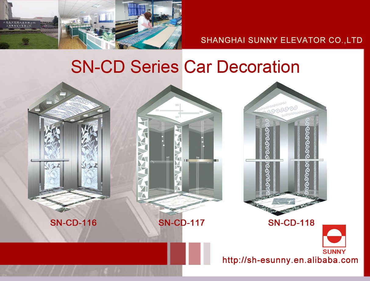 Elevator Cabin St. St Frame with Painted Acrylic Lighting Panel (SN-CD-116)