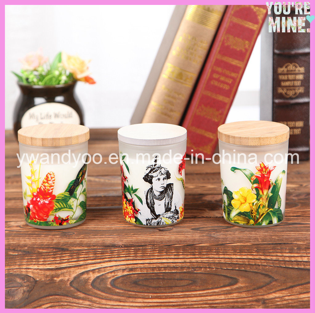 Scented Soy Jar Candles with Wooden Lid