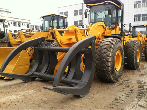 Large Wheel Loader Lumber Yard Log Loader