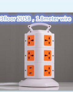 3layer2 USB Power Electrical Socket Outlet with CE