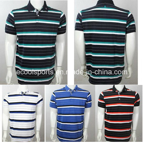 Horizontal Stripes Golf Shirt/Polo Shirt Men