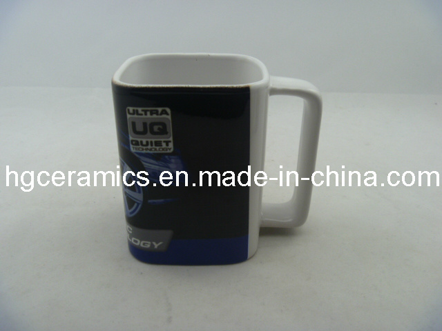 Sublimation Real Square Mug, 10oz Real Square Mug