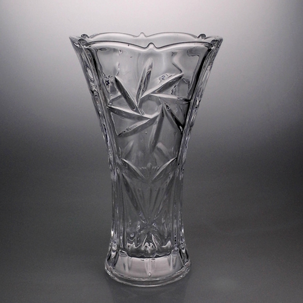 Torch Shape Clear Glass Vase/ Flower Vase/Glass Decor/Glass Craft/Glassware