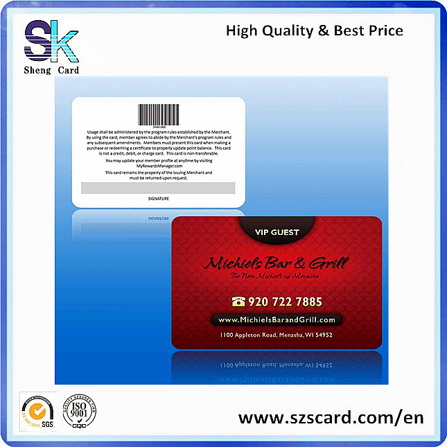 Matt PVC Contactless RFID Smart Different Chips Card
